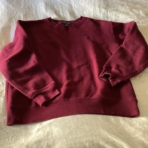 Polo Ralph Lauren boys size 14 burgundy cotton crew neck sweatshirt